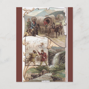 Antieke Wyoming Briefkaart
