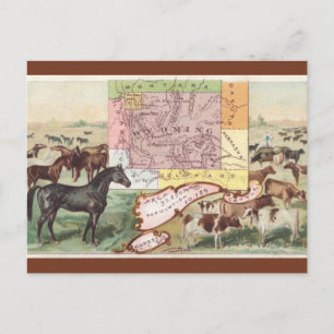 Antieke Wyoming kaart