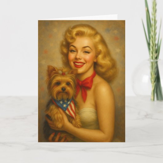 Antieke Yorkie Kaart (Voorkant)