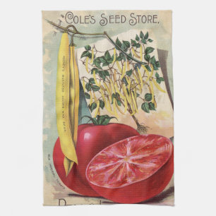 Antieke Zaadcatalogus Cole's Seeds Theedoek