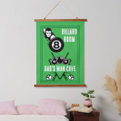 Antieke zakbiljart hangend wandkleed (Slaapkamer)
