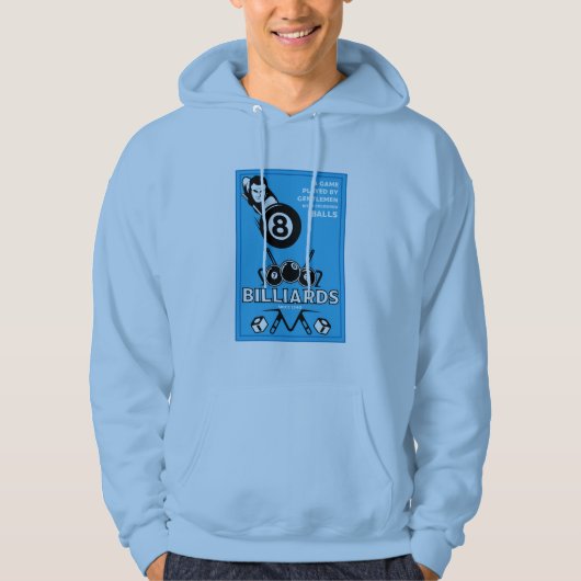 Antieke zakbiljart hoodie (Voorkant)