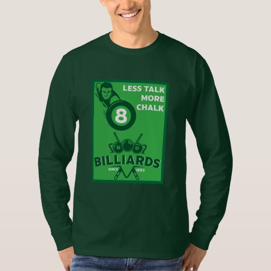Antieke zakbiljart t-shirt (Voorkant)
