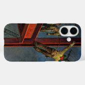 Antieke Zakelijke, Arbeiders op Staalconstructie Case-Mate iPhone Case (Achterkant (horizontaal))