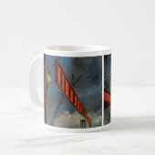 Antieke Zakelijke, Arbeiders op Staalconstructie Koffiemok (Voorkant links)