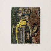 Antieke zakelijke architect bouw aannemer legpuzzel (Verticaal)