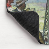 Antieke Zakelijke, Borrelende Oliebron met Werknem Muismat (Hoek)