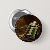 Antieke zakelijke Comptometer boekhoudmachine Ronde Button 5,7 Cm (Voorkant /achterkant)