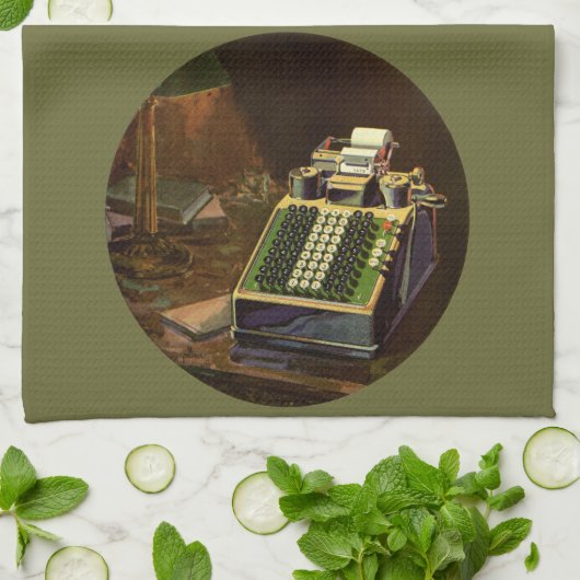 Antieke zakelijke Comptometer boekhoudmachine Theedoek (Gevouwen)