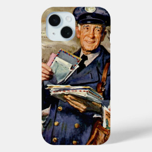 Antieke Zakelijke Man Brengt Post Letters iPhone 15 Case