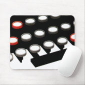 Antieke Zakelijke Oude Typemachine Toetsenbord Muismat (Met muis)