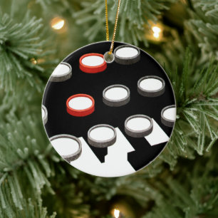 Antieke Zakelijke Ouderwetse Schrijfmachine Toetse Keramisch Ornament