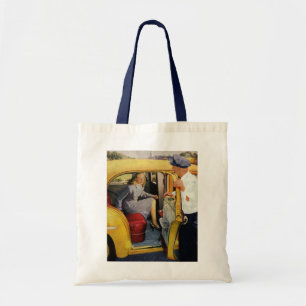 Antieke Zakelijke Taxi Chauffeur Vrouwelijke Passa Tote Bag