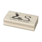 Antieke Zee Monster Mythische Ex Libris Boek Rubberstempel (Stempel)