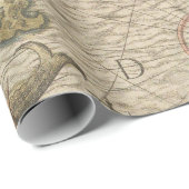 Antieke Zeekaart Cadeaupapier (Rol Hoek)