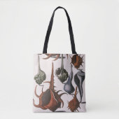 Antieke Zeeschelpen, Oceaan Zee Schelpen Mariene L Tote Bag (Voorkant)