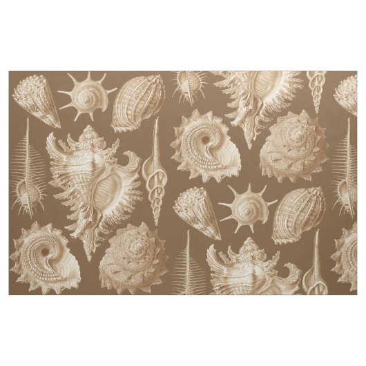 Antieke Zeeschelpen Vintage Stof (Fat Quarter)