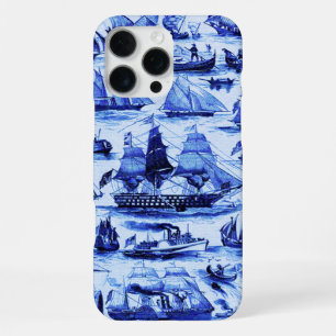 ANTIEKE ZEEVAARTUIGEN EN SCHEPEN,Marineblauw iPhone 16 Pro Max Hoesje