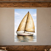 Antieke Zeilboot Poster