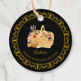 Antieke zelfgemaakte koekjes hanglabel bedankjes labels