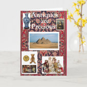 Antieke zijn een kostbare verjaardagskaart kaart (Gele Bloem)