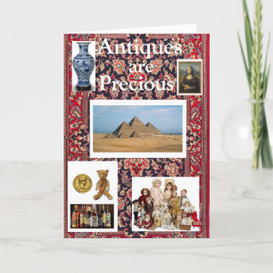 Antieke zijn een kostbare verjaardagskaart kaart