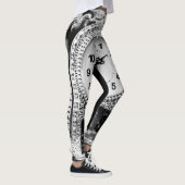 Antieke zilveren klok leggings (Rechts)