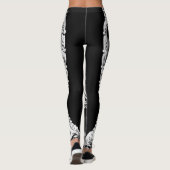 Antieke zilveren klok leggings (Achterkant)