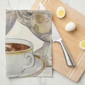 Antieke zilveren koffieservice theedoek (Quarter Fold)