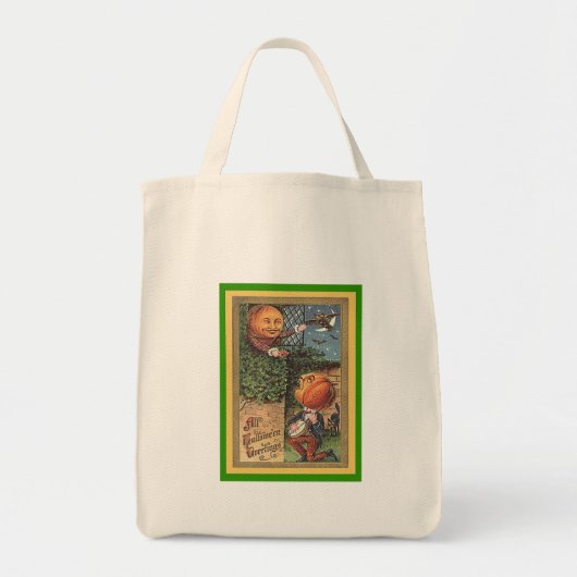 Antieke zingende pompoen man tote bag (Voorkant)