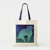 Antieke Zodiac, Astrologie Ram Ram Sterrenbeeld Tote Bag (Voorkant)