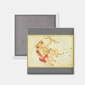 Antieke Zodiac Astrologie Tweeling Sterrenbeeld Magneet (Voorkant / Achterkant)