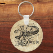 Antieke Zodiac Schorpioen Sleutelhanger (Voorkant)