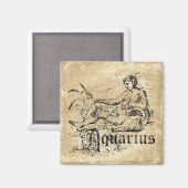 Antieke Zodiac Waterman Magneet (Voorkant / Achterkant)