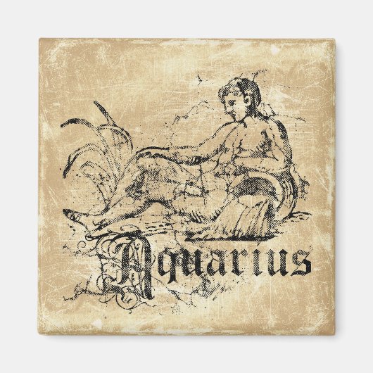 Antieke Zodiac Waterman Magneet (Voorkant)