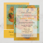 Antieke zonnebloemen afstudeerproject kaart (Voorkant / Achterkant)