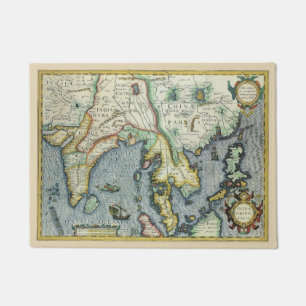 Antieke Zuidoost-Aziatische kaart door Mercator / Deurmat