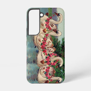 Antieke zwanen samsung galaxy hoesje