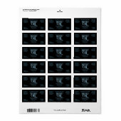 Antieke Zwarte Baardolie Fles Label 1 oz fles (Full Sheet)