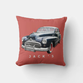 Antieke zwarte Buick Custom uit de jaren 40 Kussen