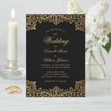 Antieke Zwarte Gouden Elegante Script Vintage Trou