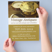 Antiekwinkel, Oude Voorwerpen Winkel Flyer (Hand)