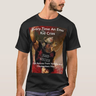 antiemo, elke keer als een Kind van de emo rijdt,  T-shirt