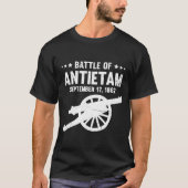 Antietam Burgeroorlog Slag bij Sharpsbur T-shirt (Voorkant)