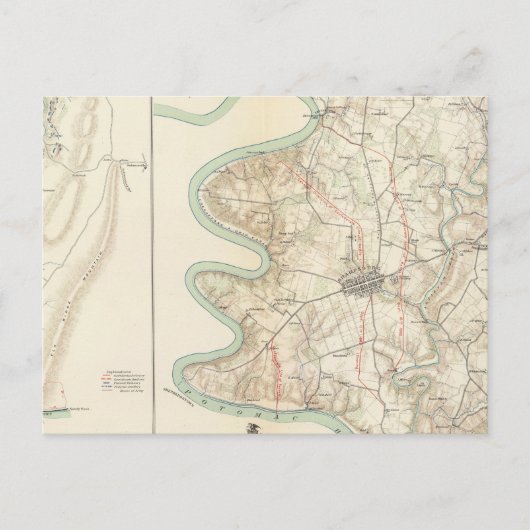 Antietam, Harper's Ferry, Sharpsburg Briefkaart (Voorkant)