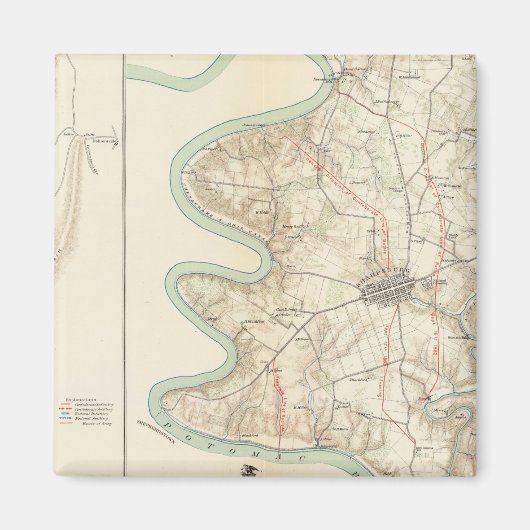 Antietam, Harper's Ferry, Sharpsburg Magneet (Voorkant)