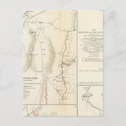 Antietam, Suffolk, Gettysburg Briefkaart (Voorkant)