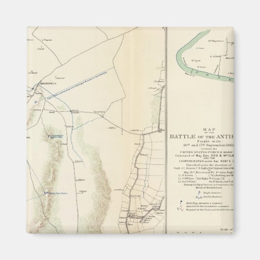Antietam, Suffolk, Gettysburg Magneet (Voorkant)