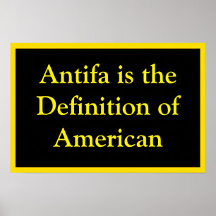 Antifa definieert patriottische Amerikaan Poster