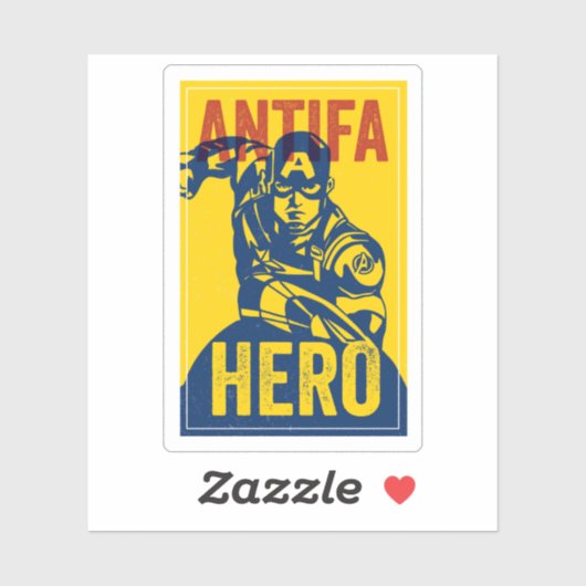 ANTIFA HELDEN SERIE: Captain America Sticker (Vel)